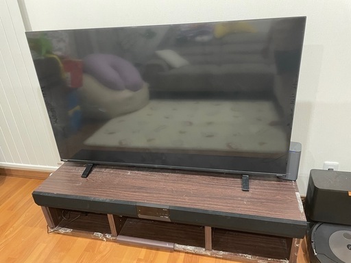 【譲渡先決定】55インチ液晶テレビ　テレビ台セットジャンク品