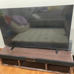 【譲渡先決定】55インチ液晶テレビ　テレビ台セットジャンク品