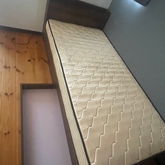 シングルベッド　マットレス付き