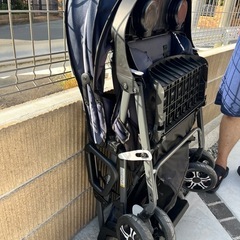 カトージ　2人乗りベビーカー　ネイビーの画像
