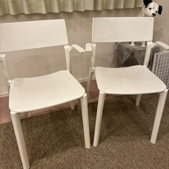 【 IKEA 】椅子ホワイト【 2脚 】の画像