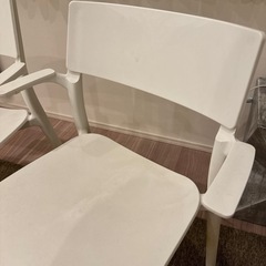 【 IKEA 】椅子ホワイト【 2脚 】の画像