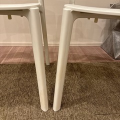 【 IKEA 】椅子ホワイト【 2脚 】の画像