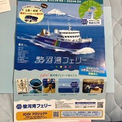 駿河湾フェリー乗船券2枚
の画像
