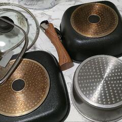 フライパン等のキッチン用具の画像