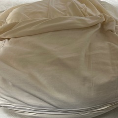 身体にフィットするソファ ベージュ　無印良品　の画像