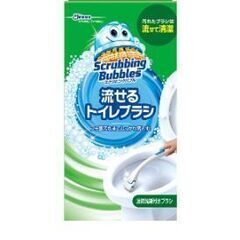 スクラビングバブル シャット流せるトイレブラシ ハンドル1本+ブ...