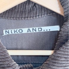 【入手困難⭐︎niko and...】リメイク風ビッグサイズコーデュロイジャケットの画像