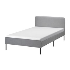 【無料】IKEA SLATTUM スラットゥム ファブリックベッ...