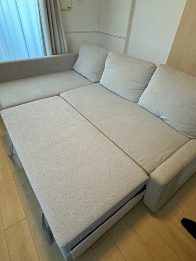 3人がけ　L字ソファ　FRIHETEN フリーヘーテン　IKEA ソファ