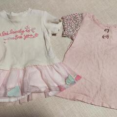 女の子　90センチ　
トップス　半袖Tシャツ　3枚セット　の画像