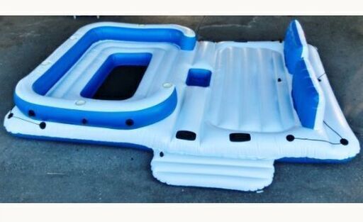 TROPICAL BREEZE　大型　プールボート　レジャー　ボート　6～8人用　エアボート　空気注入式　フローティングアイランド　アウトドア　海