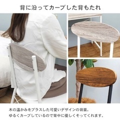 椅子　白木目調　ホワイトウッドの画像