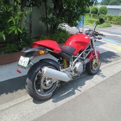 ドゥカティ　モンスター400ie 実働中古車　エンジン実働　車検付き(令和8年7月まで)　バッテリー新品　タイヤバリ山　車検証付きの画像