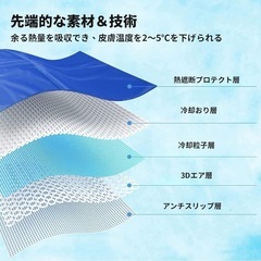 【新品未使用】ペット冷却マット　Mサイズ　40×50cm　ひんやりマット 接触冷感の画像