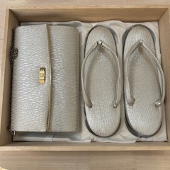 草履、バッグセット　木箱いり