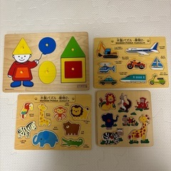 木製パズル4点セット