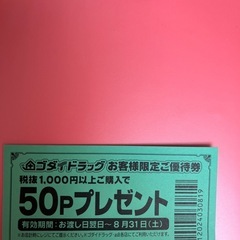 ゴダイのポイント券