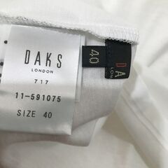 DAKS ダックス　カットソー　白Tシャツ　半袖　未着用　の画像