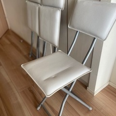 ニトリ　折りたたみイス 3脚セットの画像