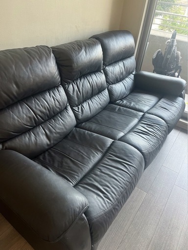 電動リクライニングソファ美品