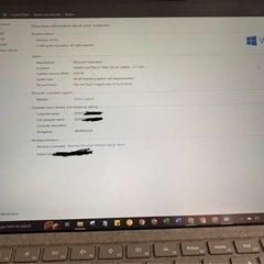 Surface Pro 5 Win10 Pro搭載 マイクロソフト Surface pro5 タブレット PCサーフェスノートパソコン Core i5 7300U/ 8GB / SSD:128GBの画像