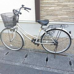 自転車　パンクしています