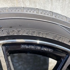 ウェッズ　SA10R 17インチホイール
　7J +43  4本　205/45-17の画像