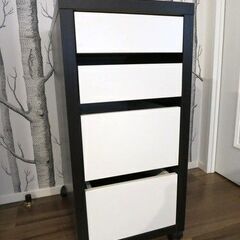【IKEAワゴンラック】 MICKE 引き出しユニット キャスター付きの画像