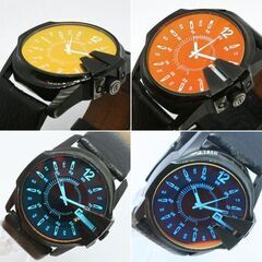 動作品 DIESEL クオーツ式腕時計 DZ-1657 Master Chief 3針 デイト 偏光ガラス風防 24年8月電池交換 札幌市 清田区 平岡の画像