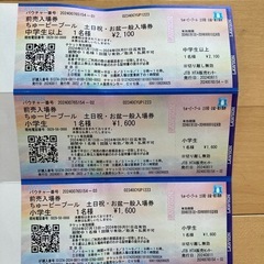 ちゅーピープール入場券　　