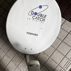 CS衛星デュアルアンテナ&チューナー、リモコン