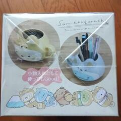 【未開封】【未使用】すみっコぐらし　こいぬといぬごっこ　ほっこりフェイス型マグカップ　とかげの画像