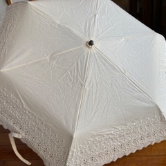 昔懐かしいレース日傘（収納カバー付き）の画像