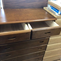 ハイチェスト ナチュラル7段8杯 ブラウン【取りに来れる方限定！】