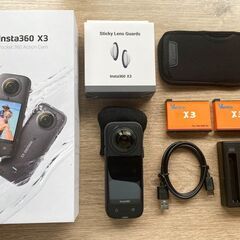 【美品】Insta360 X3 + おまけ（128GB SDカード＋予備バッテリー２個＋充電器）