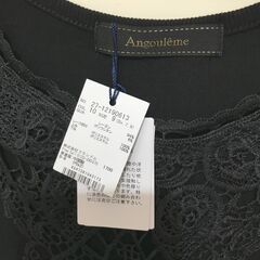 新品　タグ付き　Angouleme アングレーム タンクトップ　ブラック　黒　レース　Mサイズ　の画像
