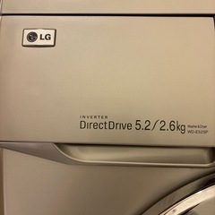 譲ります！LG ドラム式洗濯乾燥機　5.2kgの画像