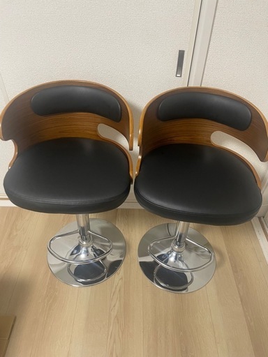 カウンターチェア×2　昇降式（同時購入でお得）
