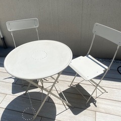 IKEA ガーデンテーブル&チェア2脚セット屋外テラス（sundso