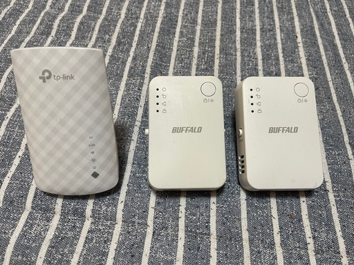 バッファローWEX-1166DHPS Wi-Fi中継機×2 TP-LINK RE200×1 3セット　　