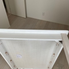 ホワイトウォッシュ　ローテーブルの画像