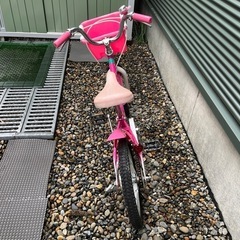 キッズ（女の子用）自転車　16インチ　ピンク
　の画像