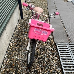キッズ（女の子用）自転車　16インチ　ピンク
　の画像