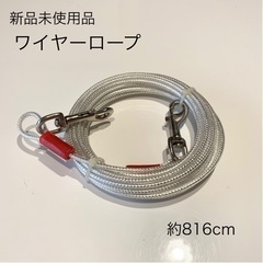 【未使用】ワイヤーロープ　約816cm