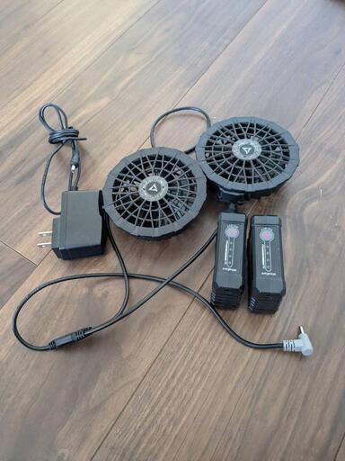 【ウィンドコアのファンとバッテリーと充電器】