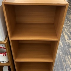 【中古品】3段 木製 カラーボックス ナチュラル 収納家具 生活家具