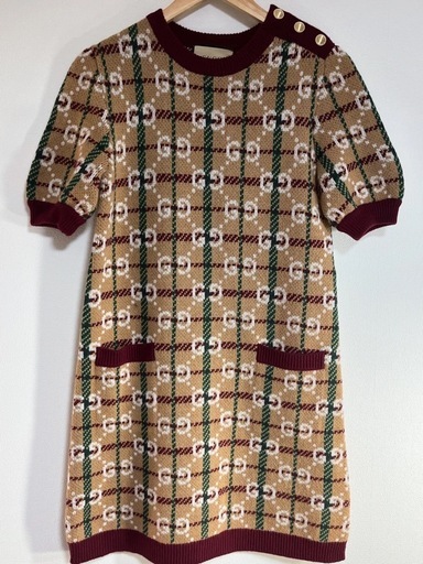 GUCCI グッチ GG柄ニットワンピース Sサイズ
