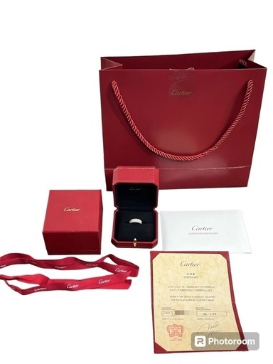 カルティエ Cartier ミミスター パヴェダイヤモンド リング #47 Au750