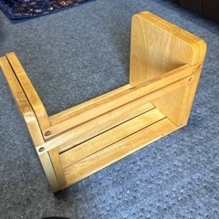 木製　本棚　ブックスタンド　伸縮可能の画像